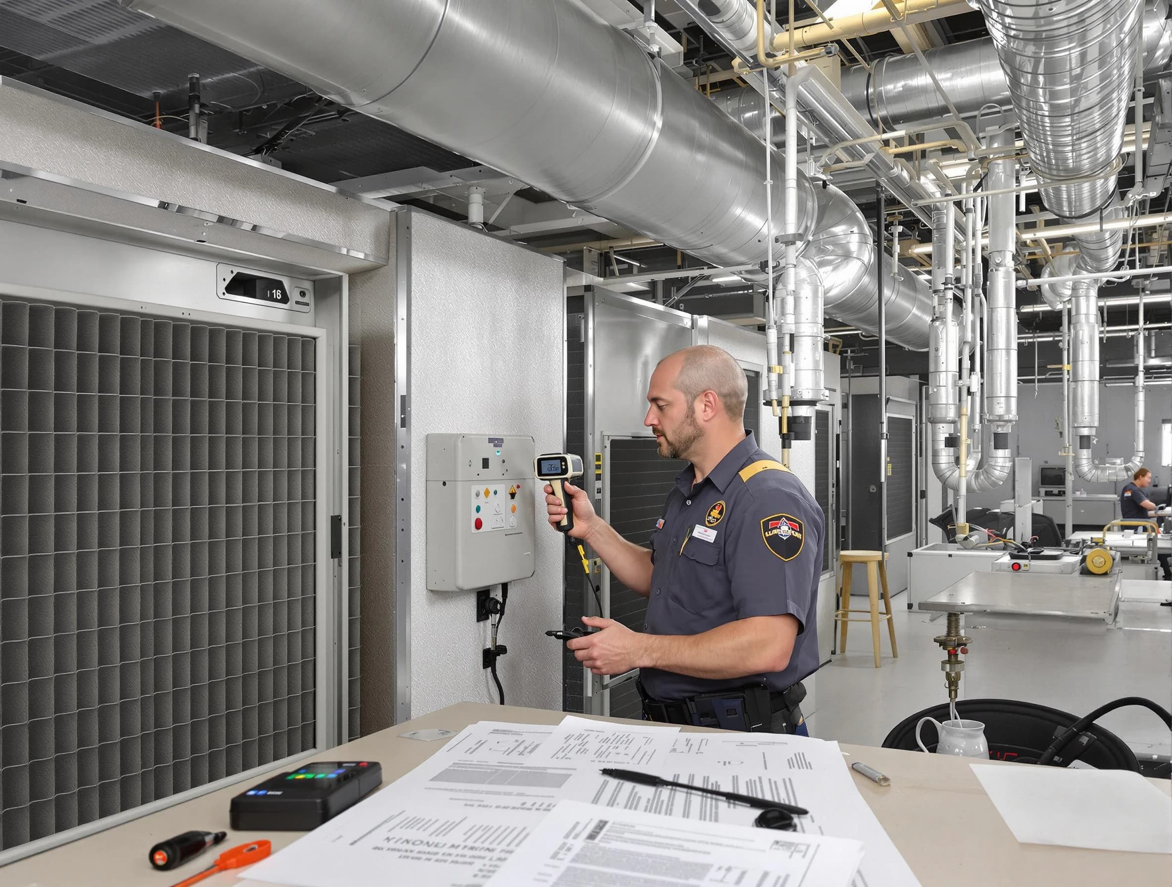 Professional filter system inspection by Moore Air Duct Cleaning in Moore