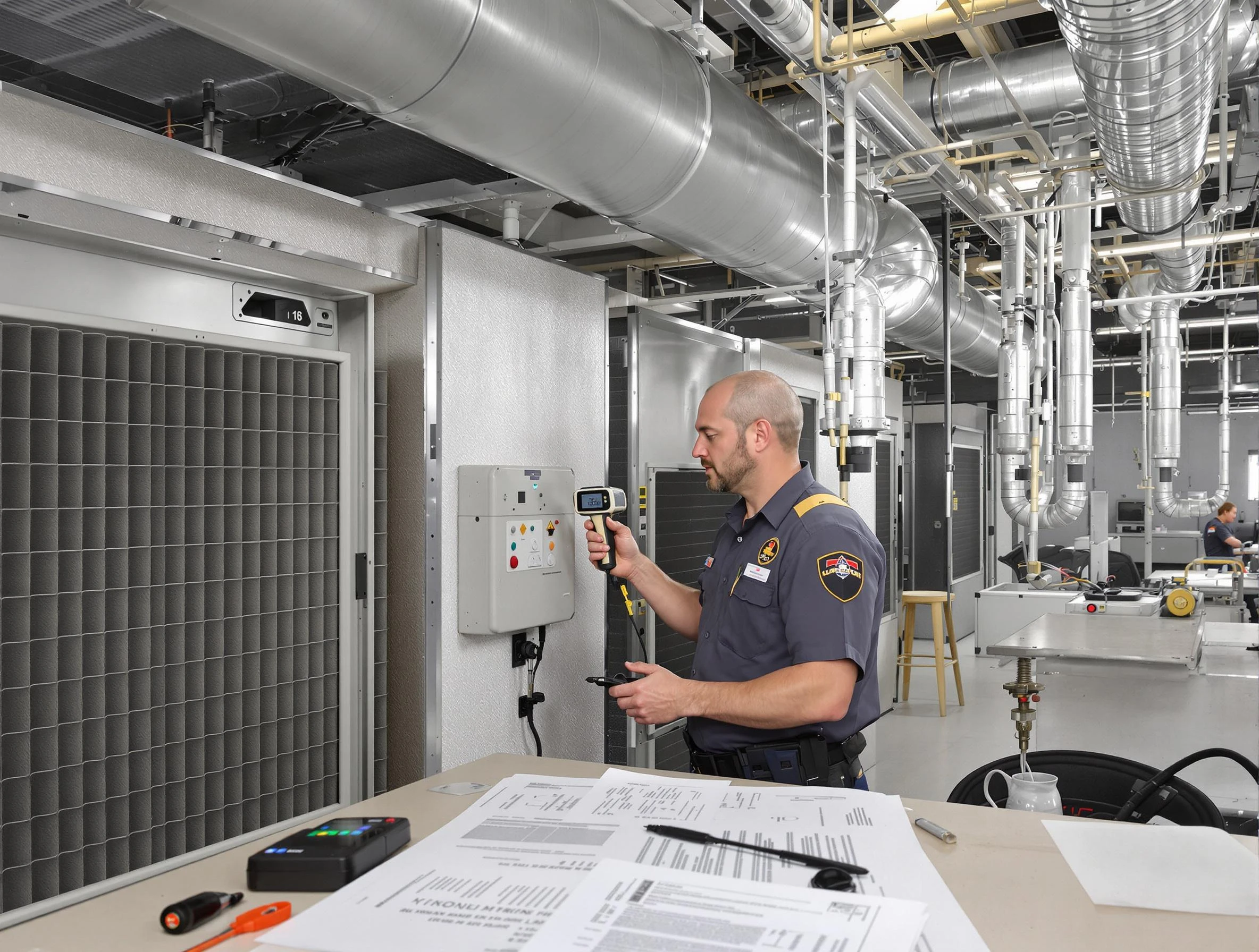 Professional filter system inspection by Moore Air Duct Cleaning in Moore